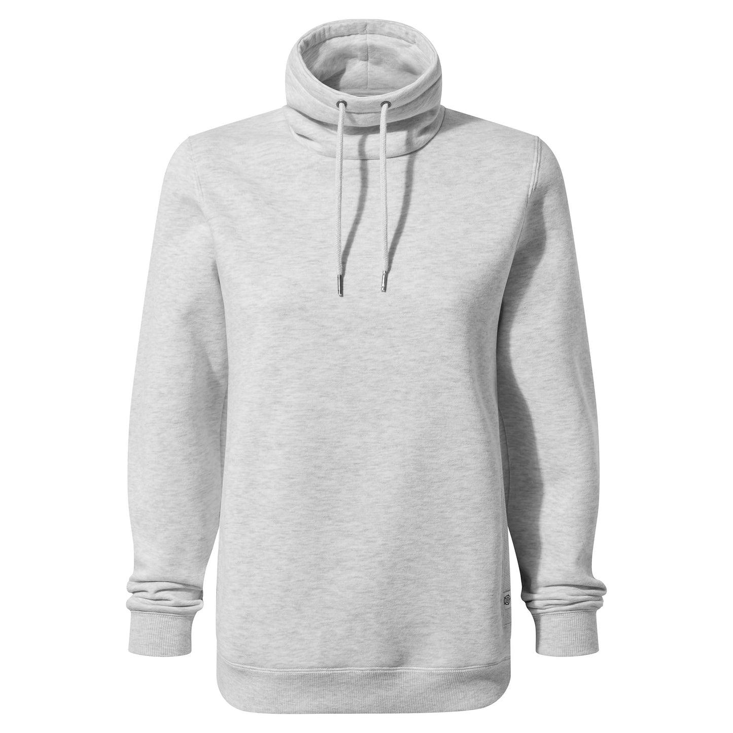 Abigail Womens Supersoft Funnel Neck Sweat - Oatmeal Marl