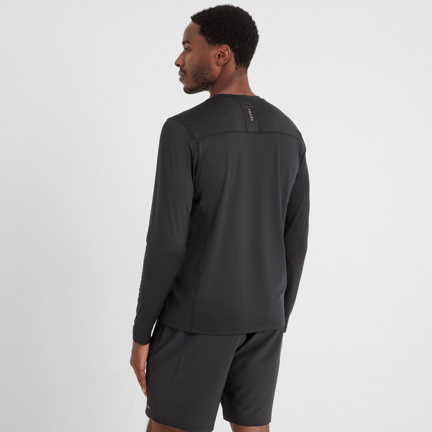 Aller Mens Long Sleeve Performance T-Shirt - Black