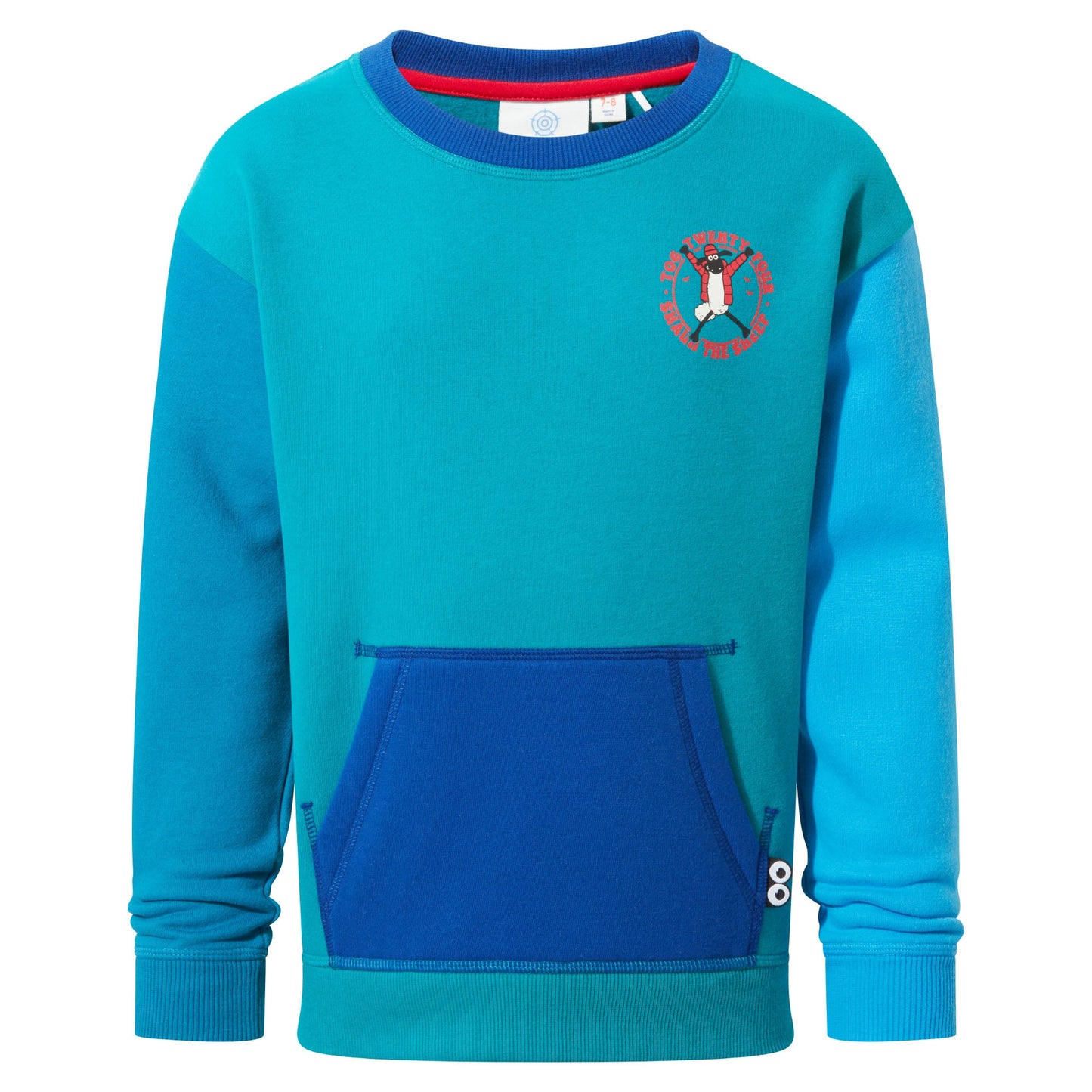 Cheviot Kids Shaun the Sheep Sweat - Jungle Green