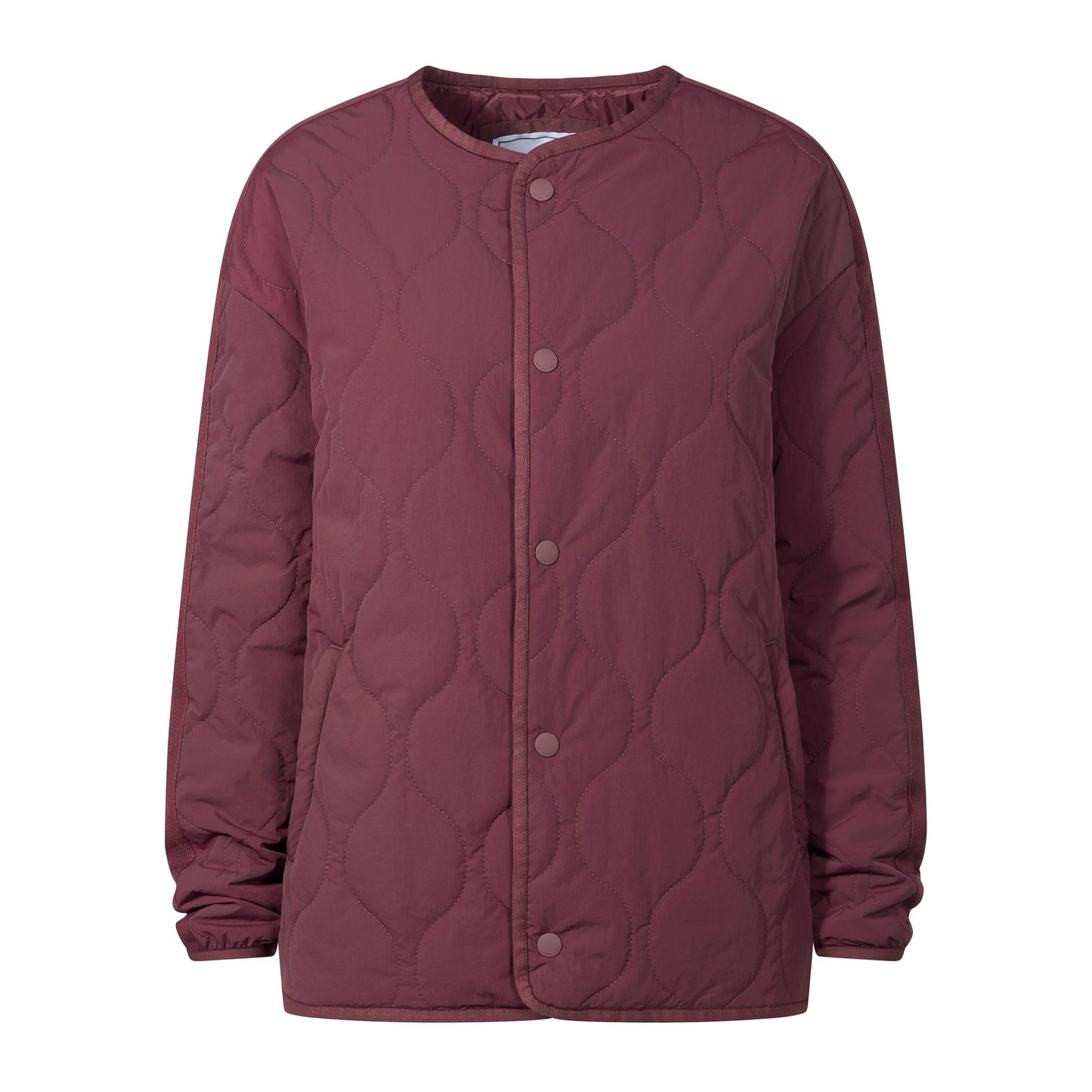 Cleadon Womens Relaxed Fit Shower Resistant Lightweight Insulated Jacket - Black Raspberry