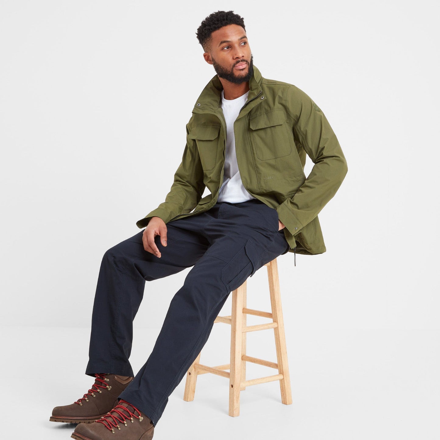 Dibden Mens Cargo Trousers Regular - Midnight