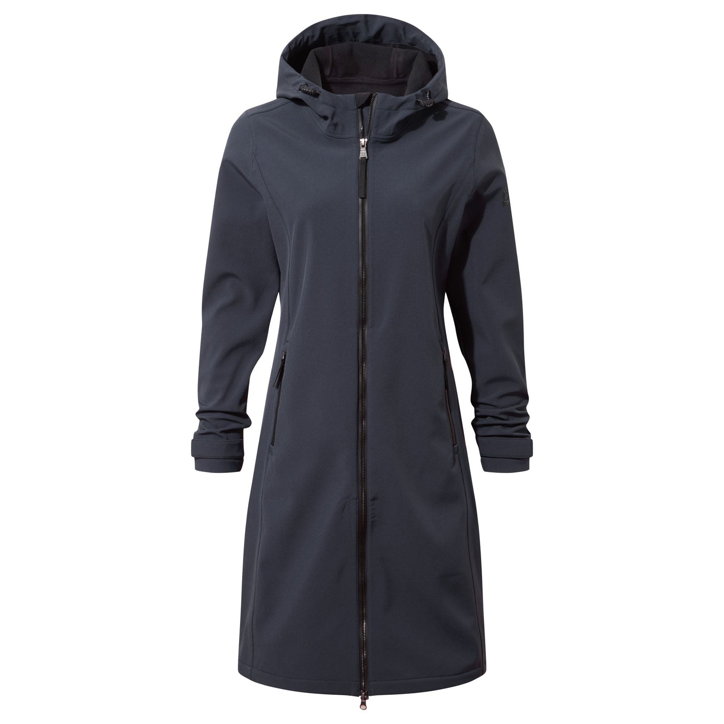 Enya Womens Longline Shower Resistant Softshell Jacket - Dark Indigo