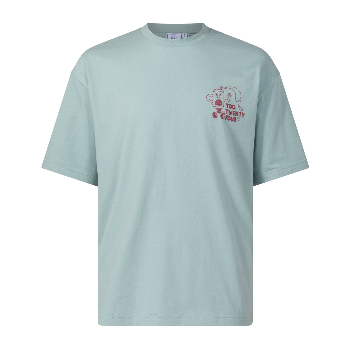 Hop Mens Relaxed Fit Premium Supersoft Hattie Clark T-Shirt - Summer Sky