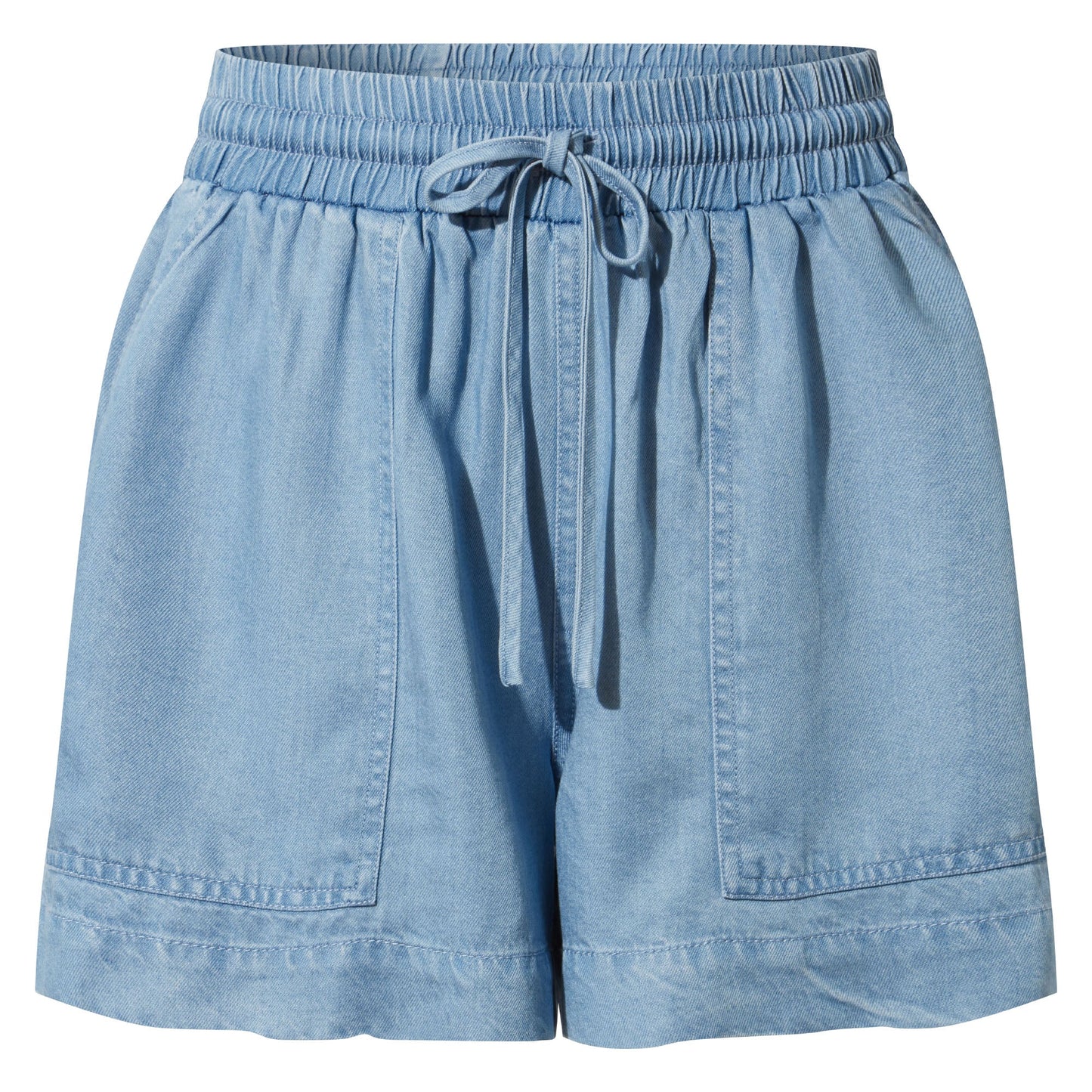 Jessia Womens Tencel Lyocel Shorts - Faded Indigo