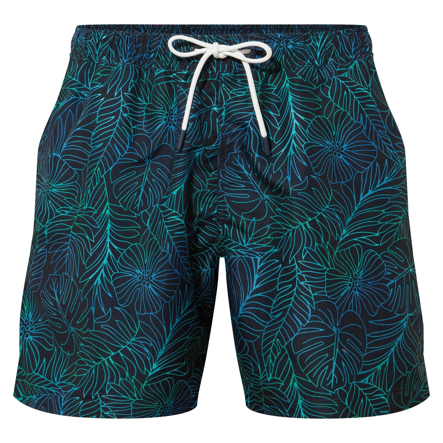 Kai Mens Swimshorts - Dark Indigo Tropical Print