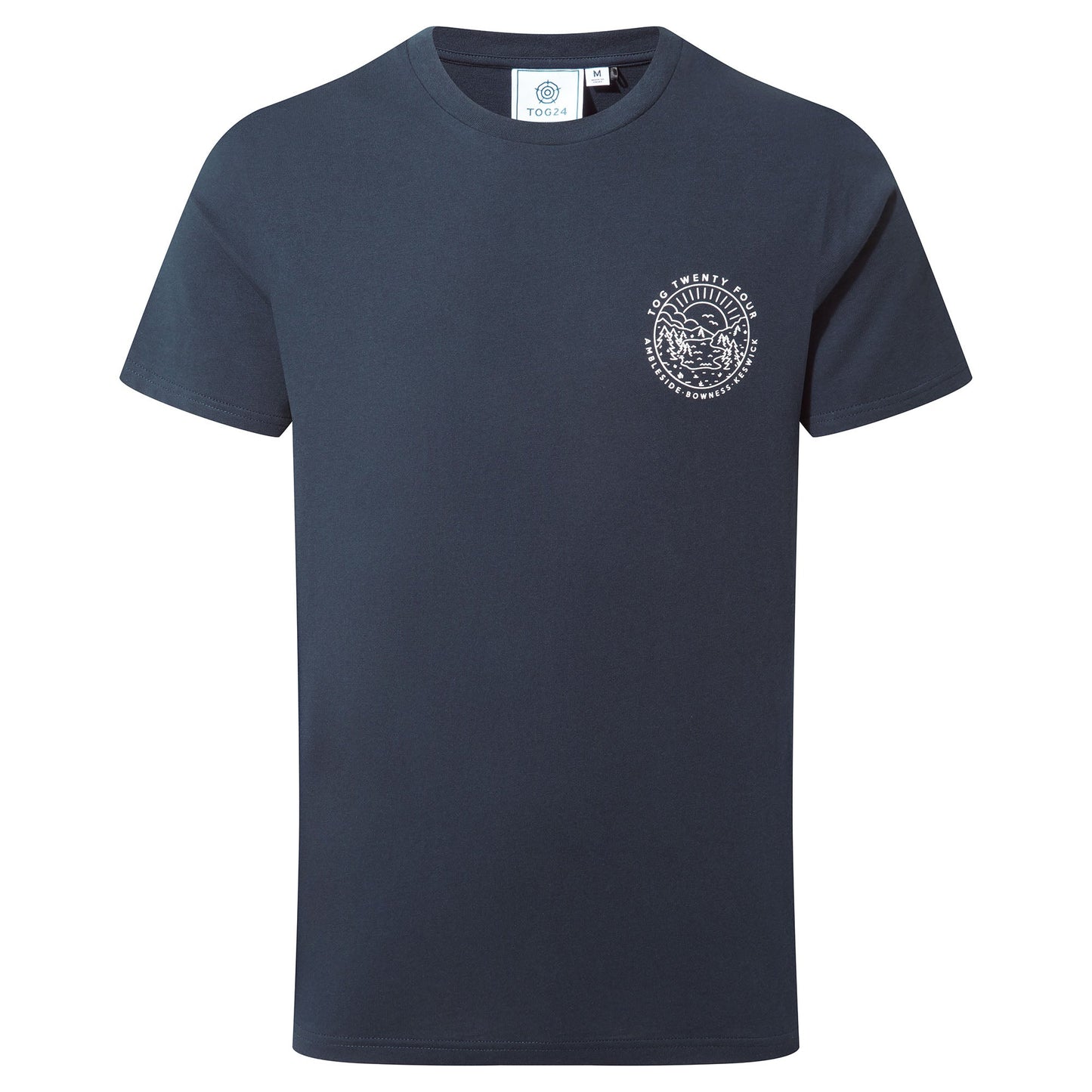 Lakes Mens 100% Cotton Supersoft T-Shirt - Dark Indigo