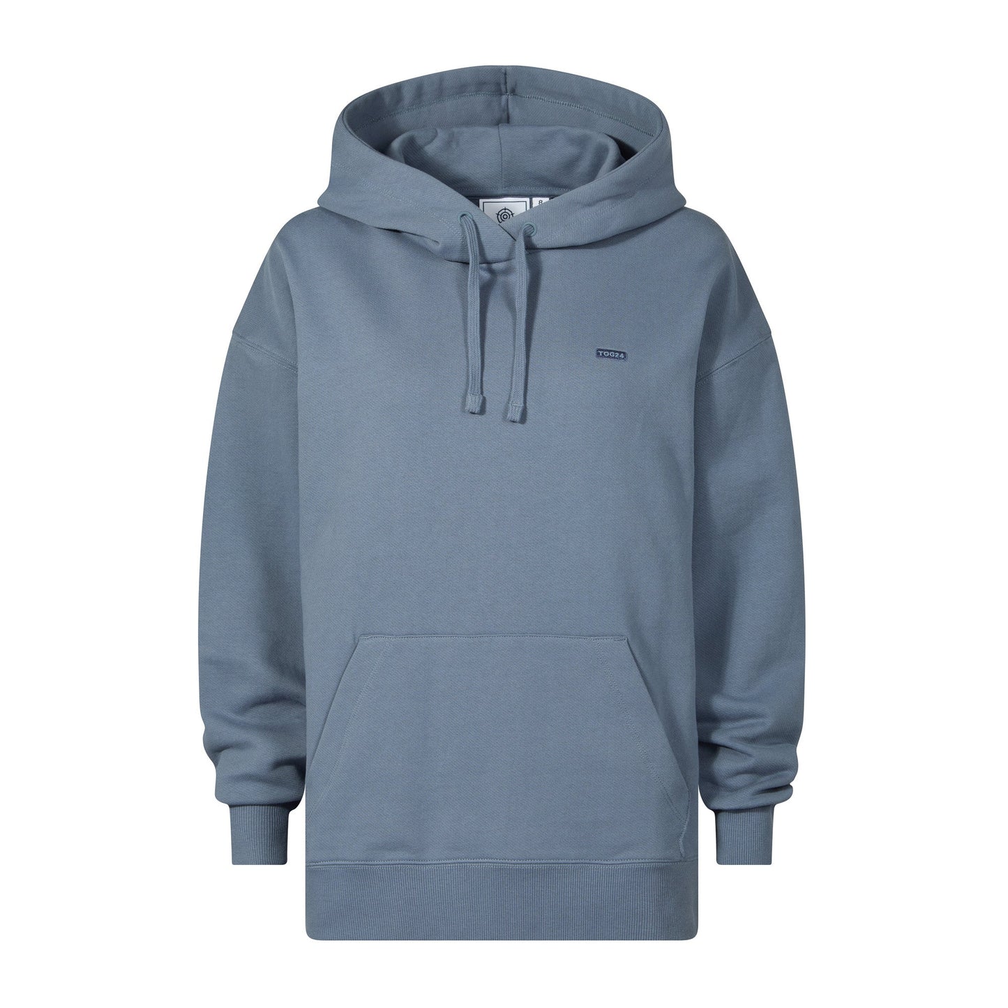 Meera Womens 100% Cotton Relaxed Fit Hoody - Smokey Blue