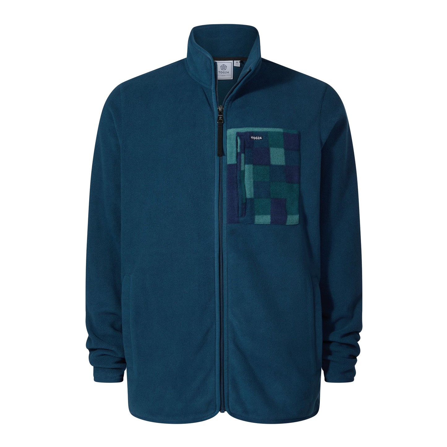 Miles Mens Relaxed Fit Microfleece Jacket - Inky Blue