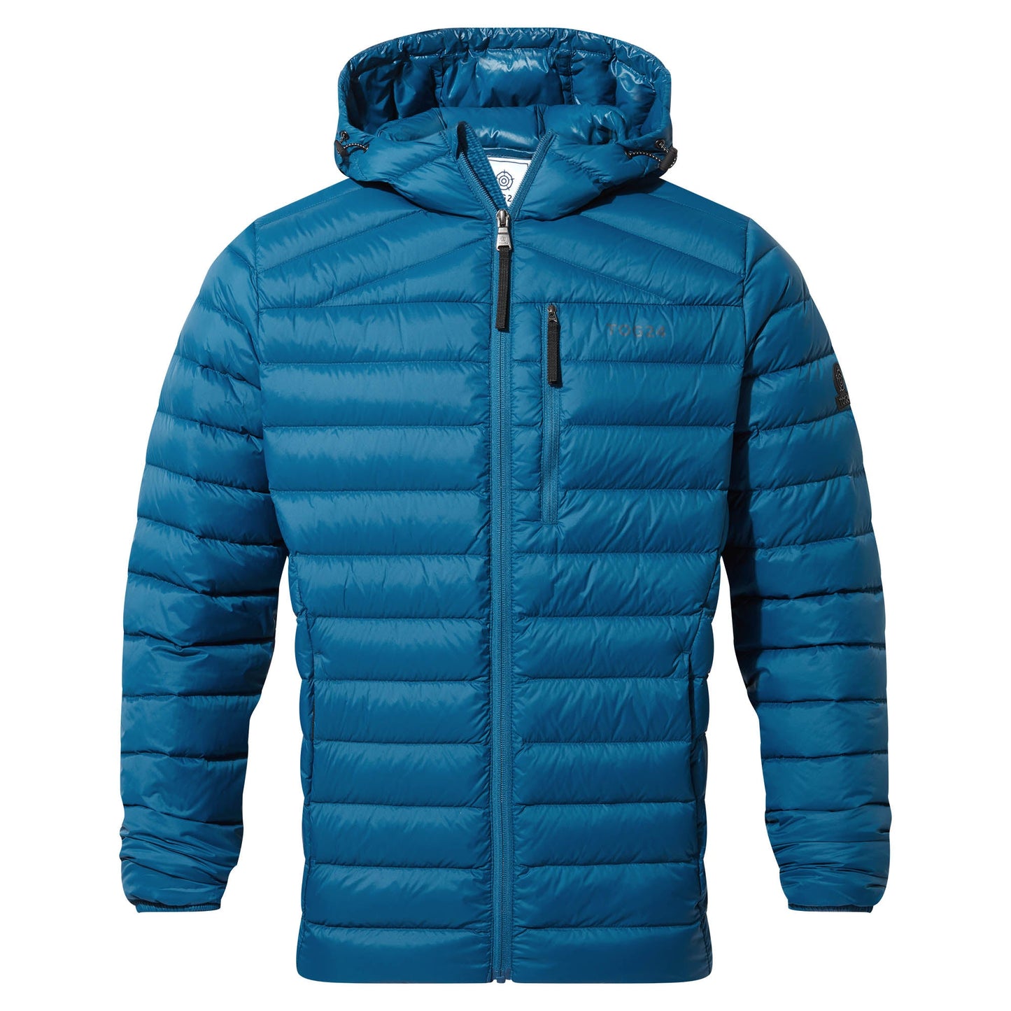 North Mens RDS Certified Down Hooded Jacket - Marine Blue