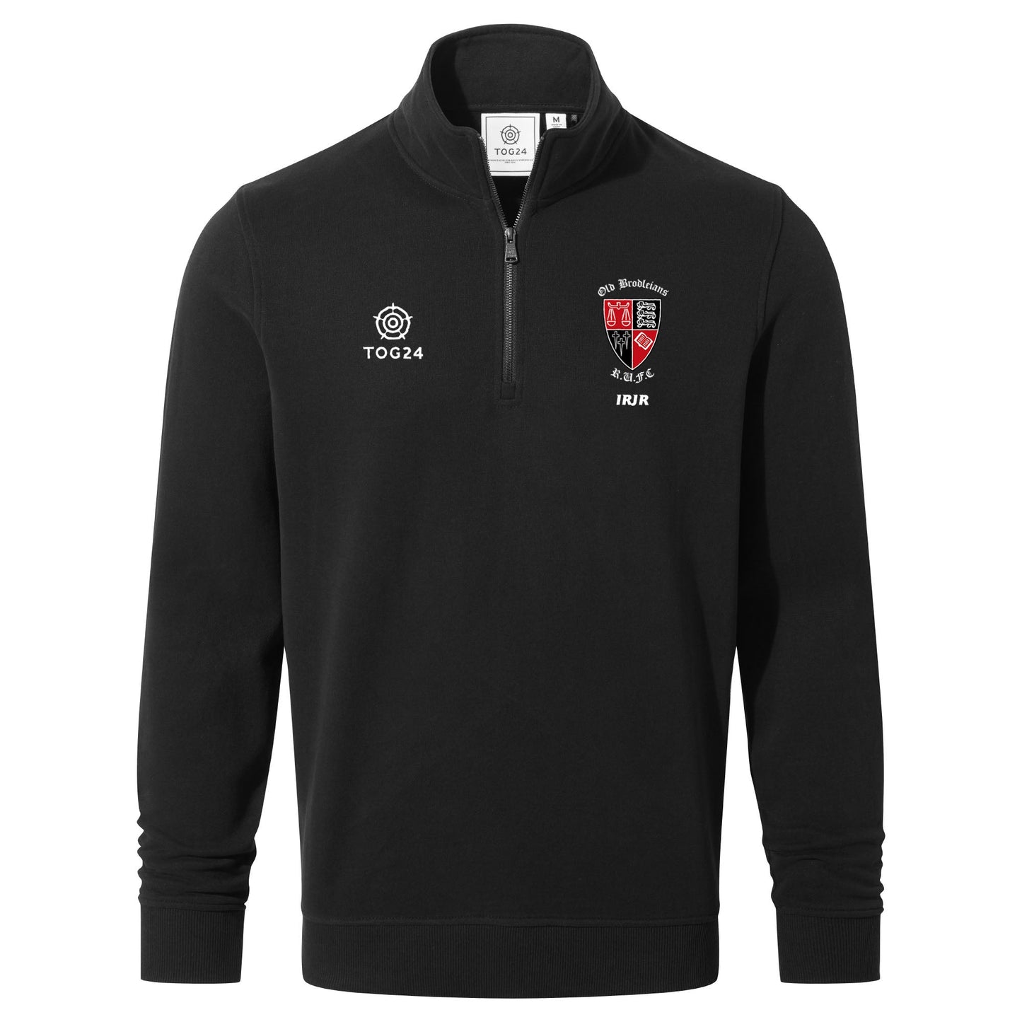 Old Brodleians Mens - Oakenshaw 1/4 Zip Neck Black