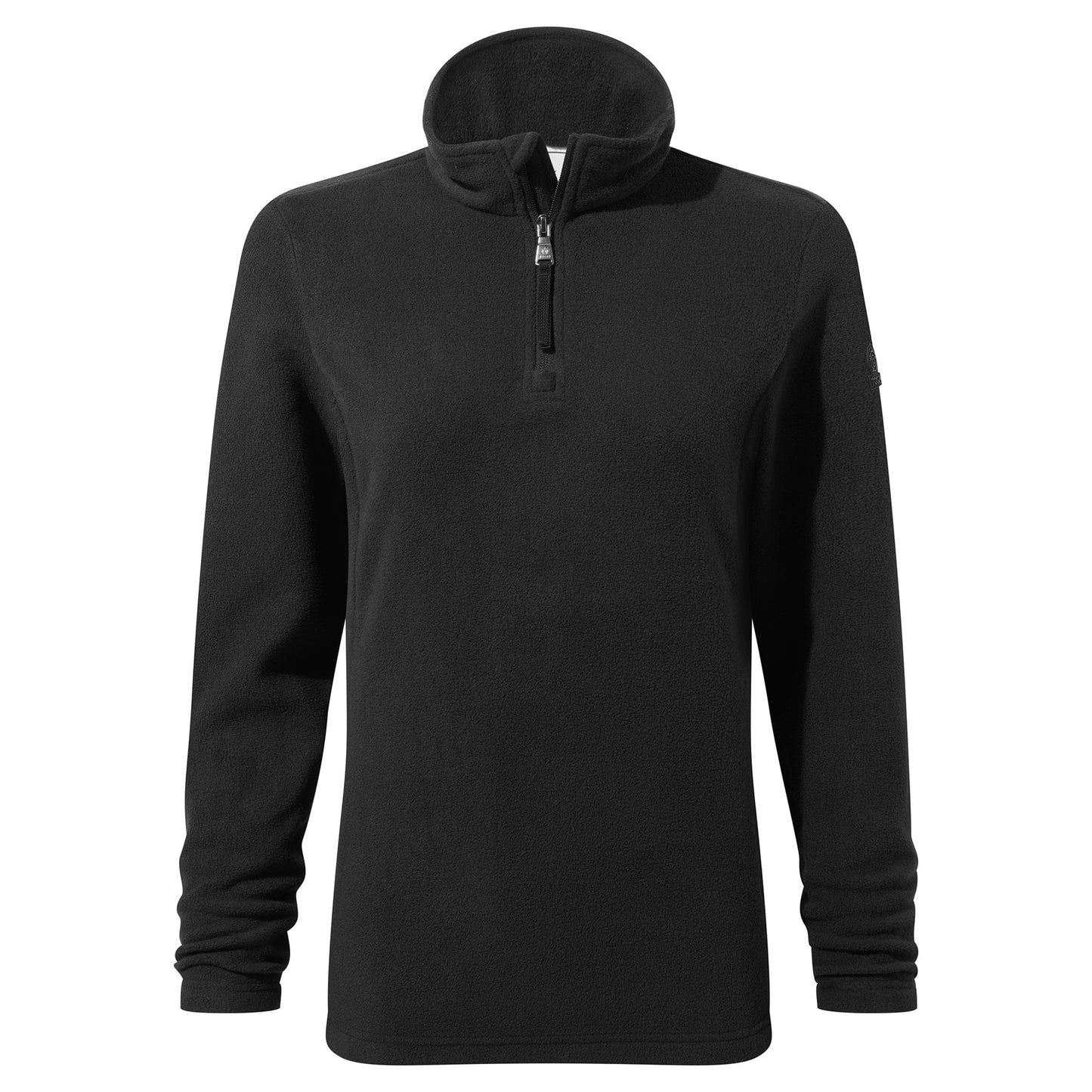 Revive Womens Quarter Zip Fleece - Black