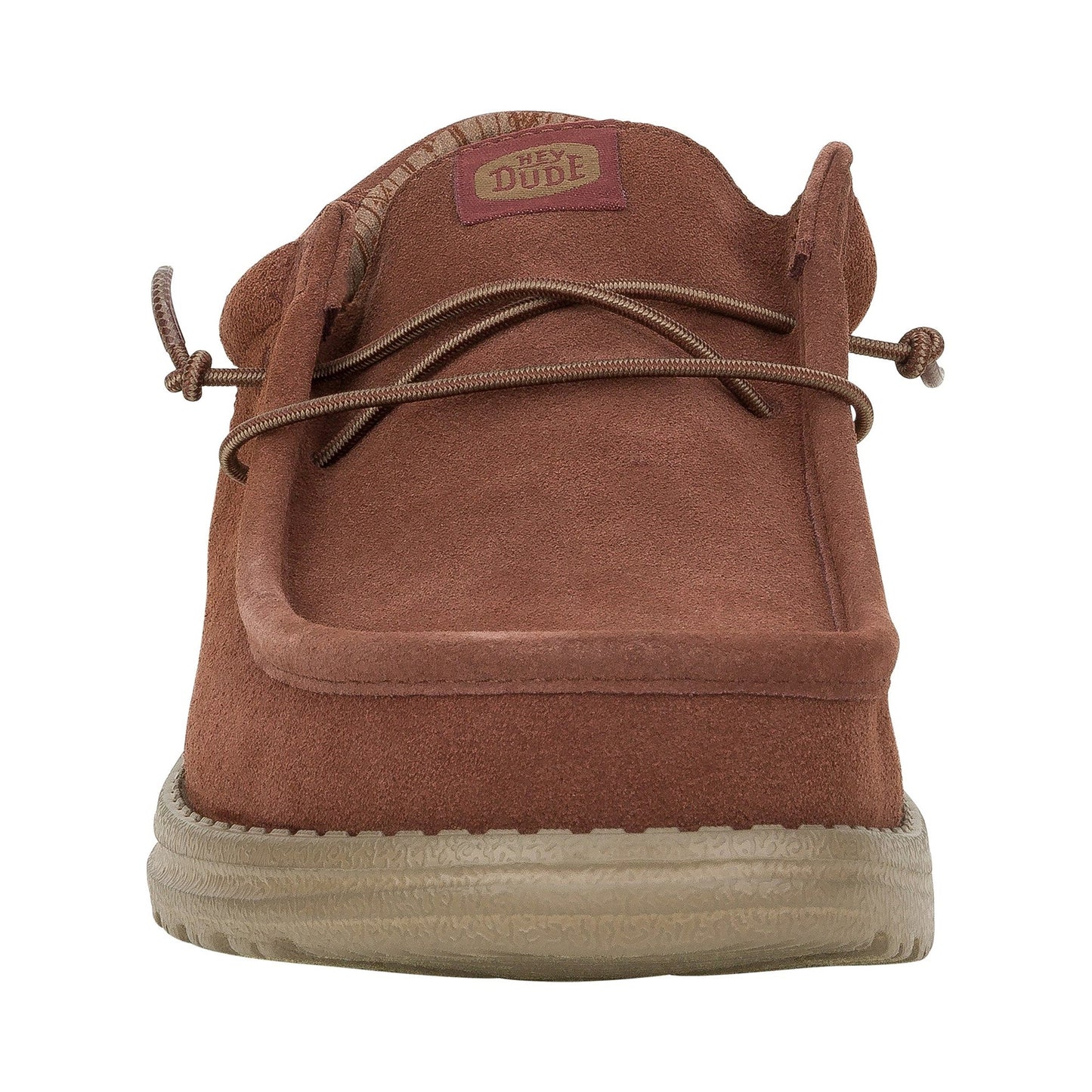 HEYDUDE Wally Suede Mens Shoes - Dark Brown