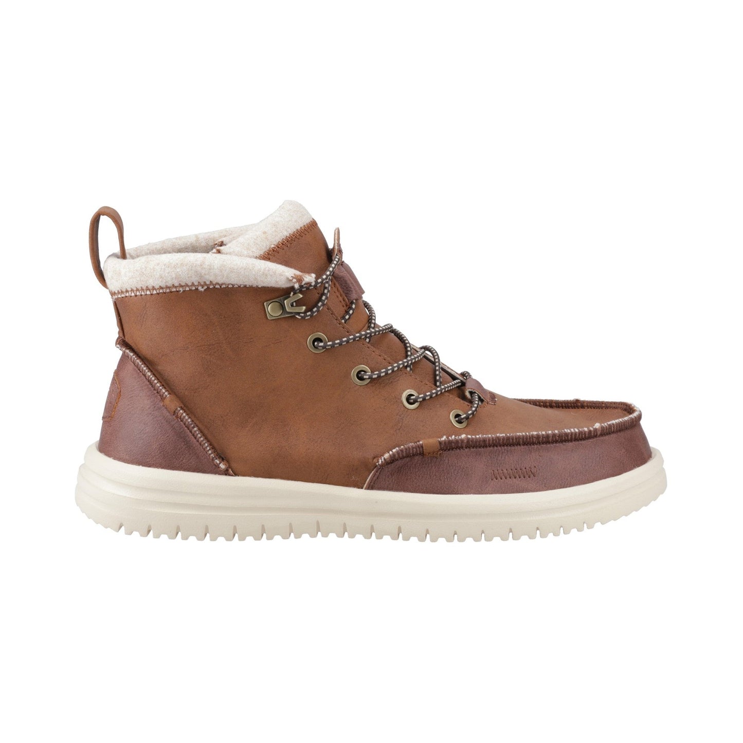 HEYDUDE Bradley Tumbled Classic Mens Boots - Cognac/Multi