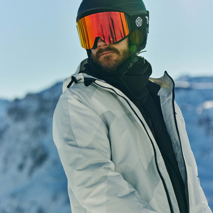 Palisade Mens Ski Jacket - Light Grey Camo