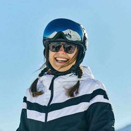 Panorama Womens Ski Jacket - Black/Optic White