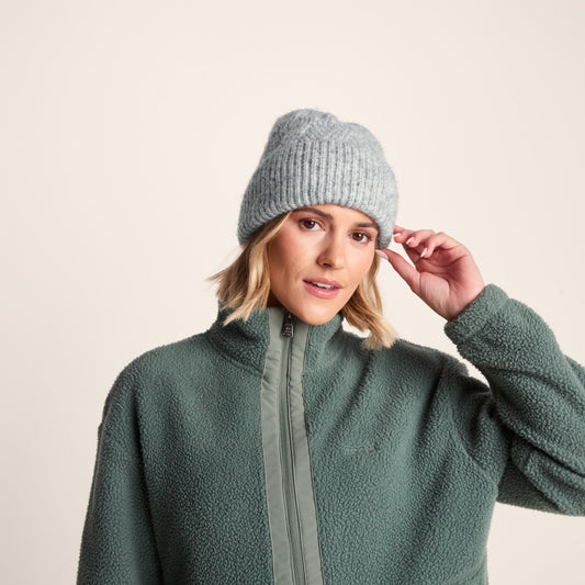 Abby Knit Hat - Ice Grey Marl