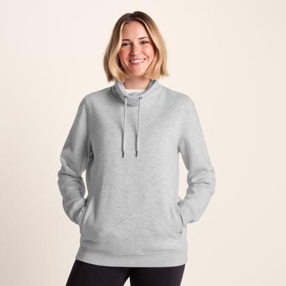 Abigail Womens Supersoft Funnel Neck Sweat - Oatmeal Marl