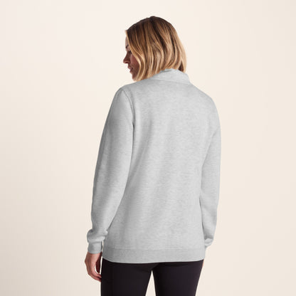 Abigail Womens Supersoft Funnel Neck Sweat - Oatmeal Marl
