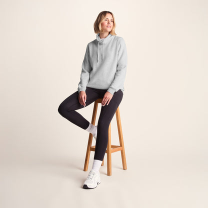 Abigail Womens Supersoft Funnel Neck Sweat - Oatmeal Marl
