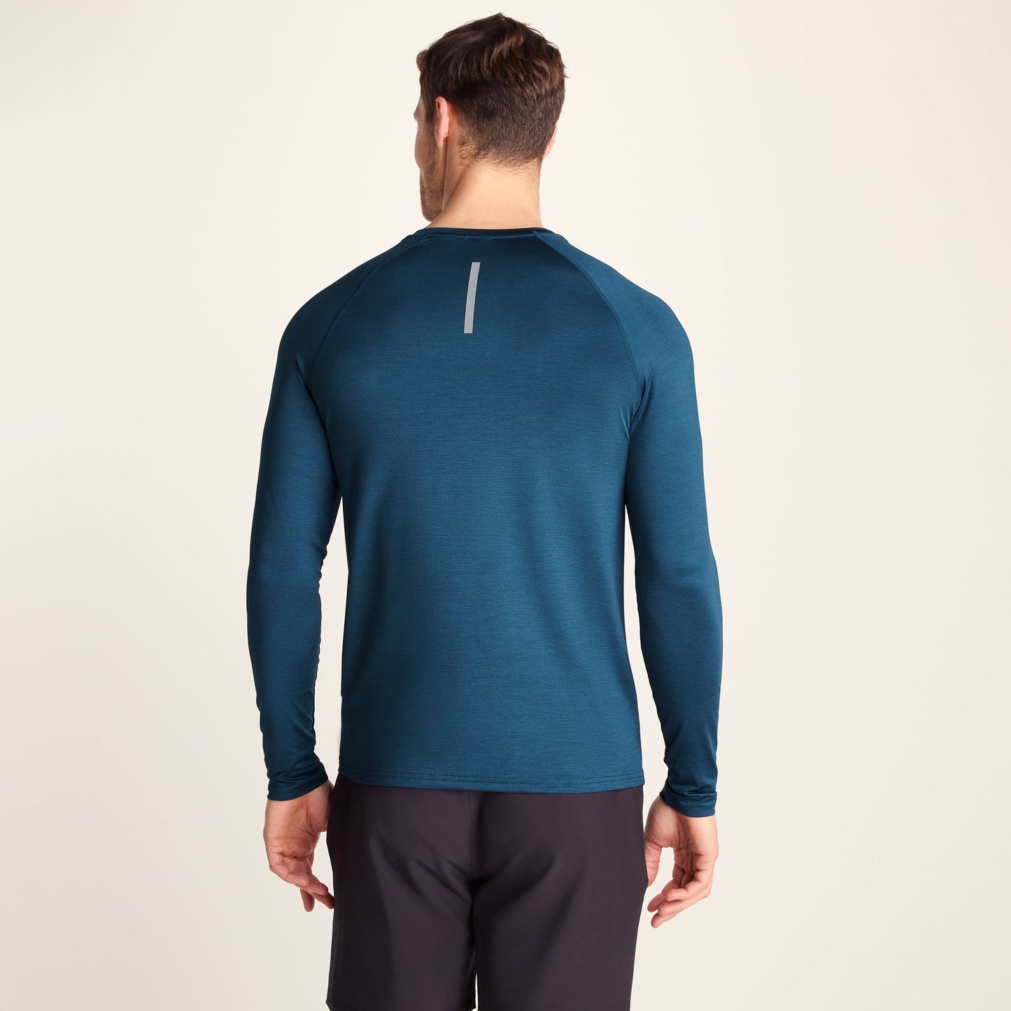 Ace Mens Long Sleeve Performance T-Shirt - Inky Blue