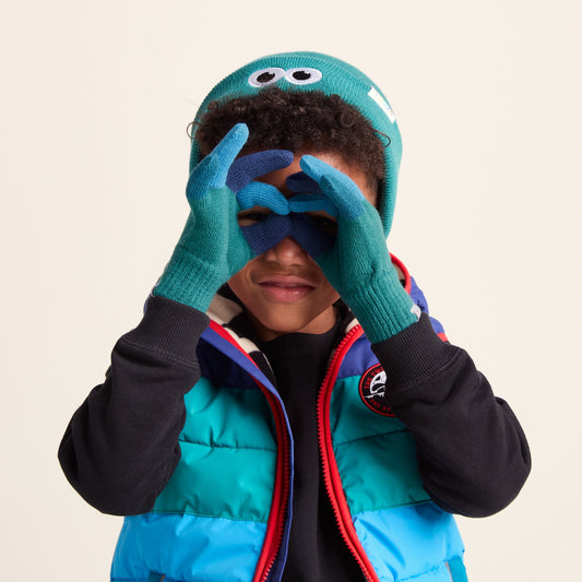 Adal Kids Shaun the Sheep Knit Gloves - Jungle Green