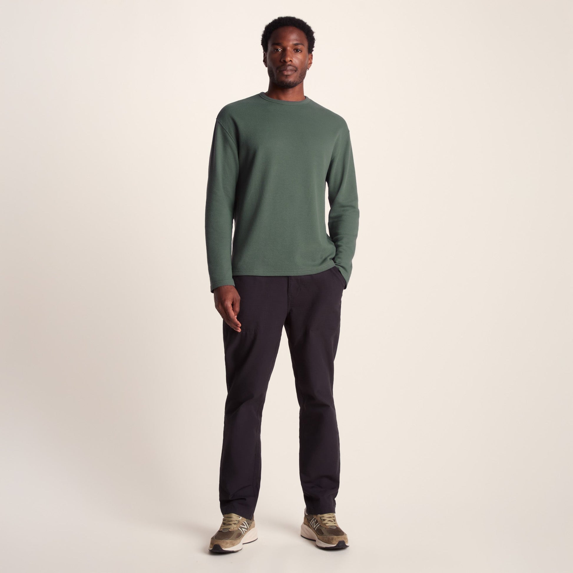 Ainsdale Mens Long Sleeve T-Shirt - Light Forest