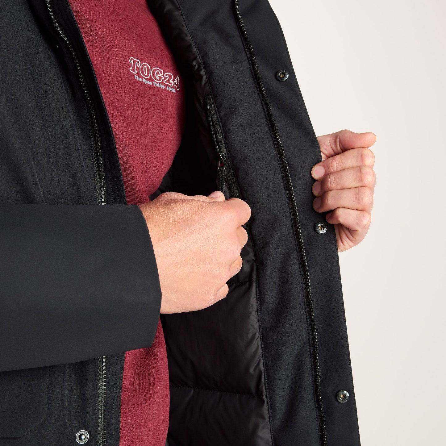 Aksel Mens Waterproof Insulated Parka - Black