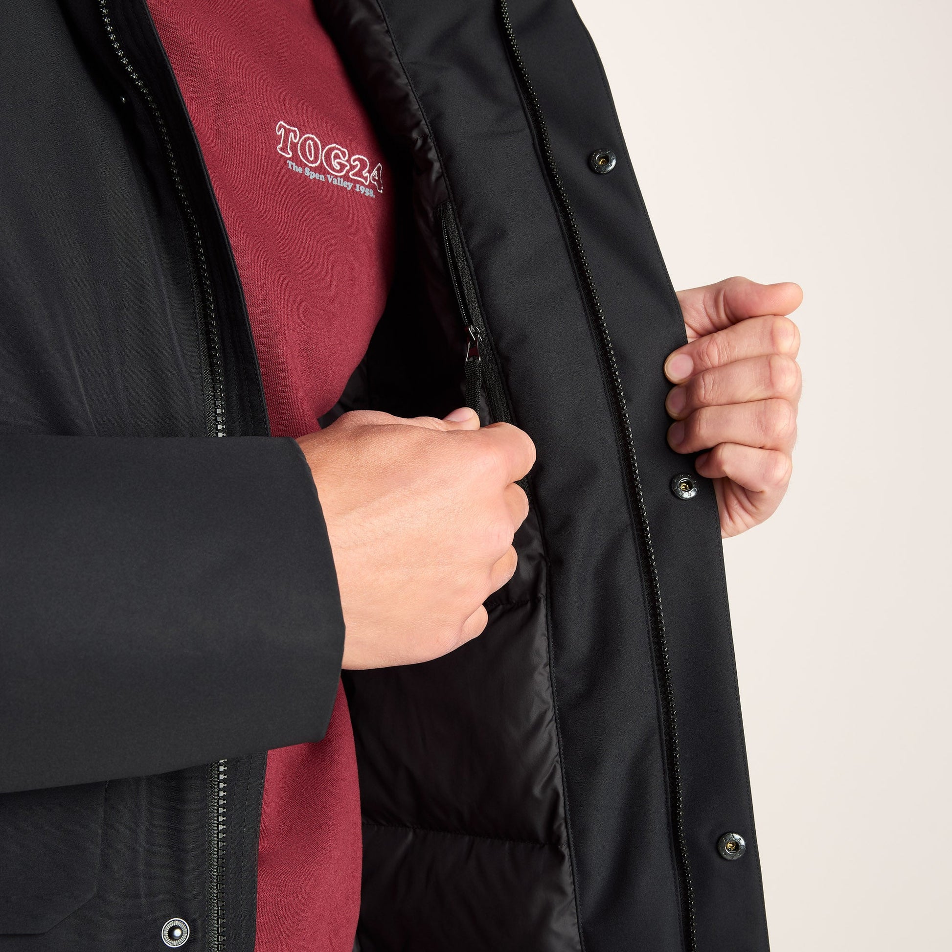 Aksel Mens Waterproof Insulated Parka - Black