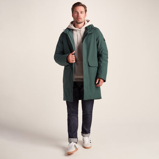 Aksel Mens Waterproof Insulated Parka - Racing Green