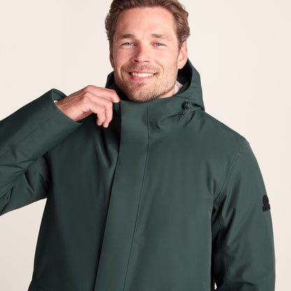 Aksel Mens Waterproof Insulated Parka - Racing Green