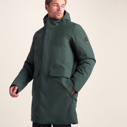 Aksel Mens Waterproof Insulated Parka - Racing Green