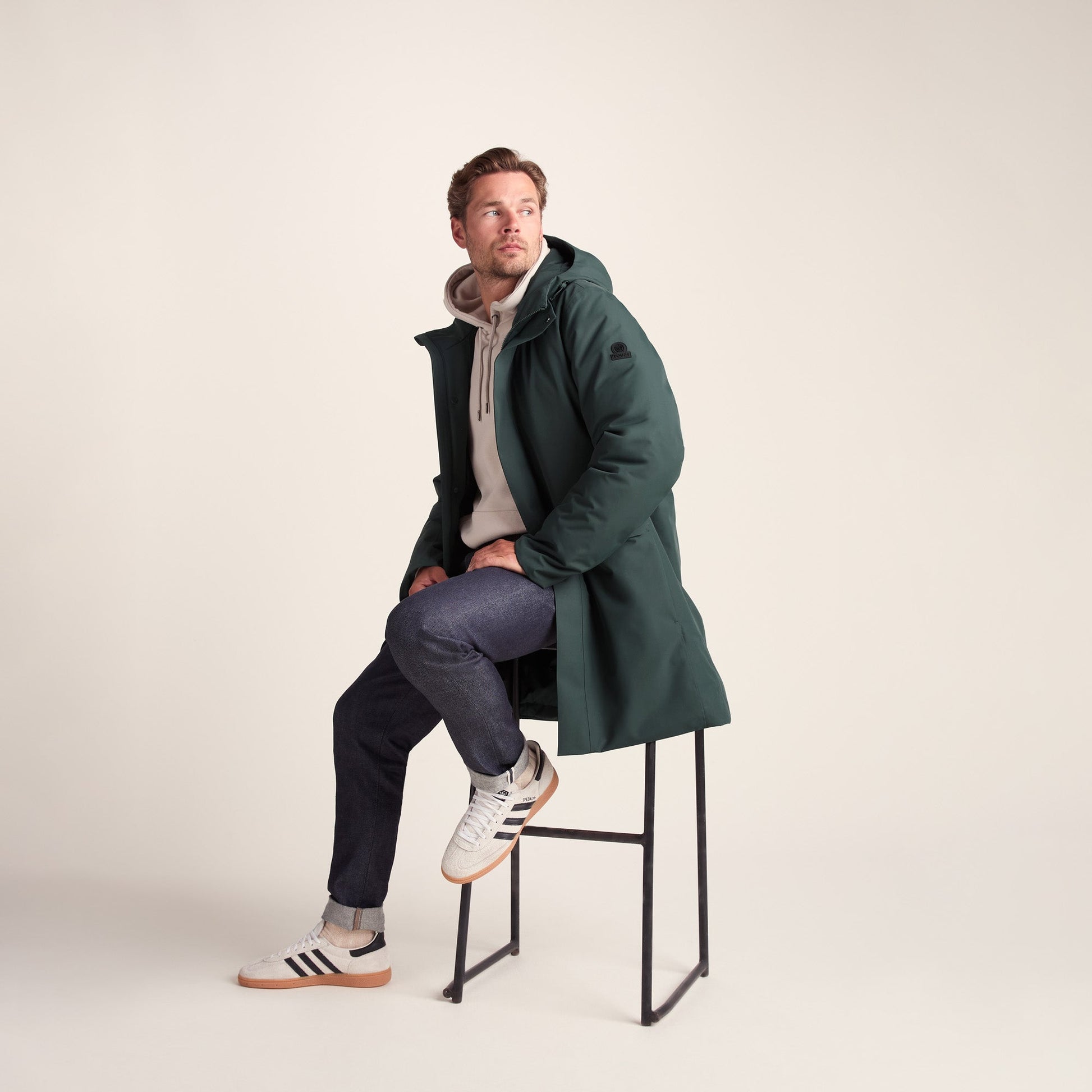 Aksel Mens Waterproof Insulated Parka - Racing Green
