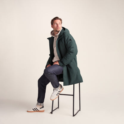 Aksel Mens Waterproof Insulated Parka - Racing Green