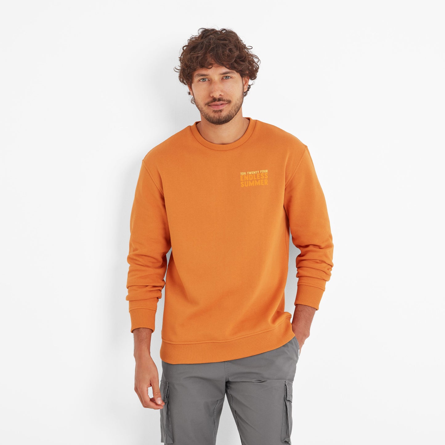 Alaric Mens Supersoft Sweatshirt - Warm Sand