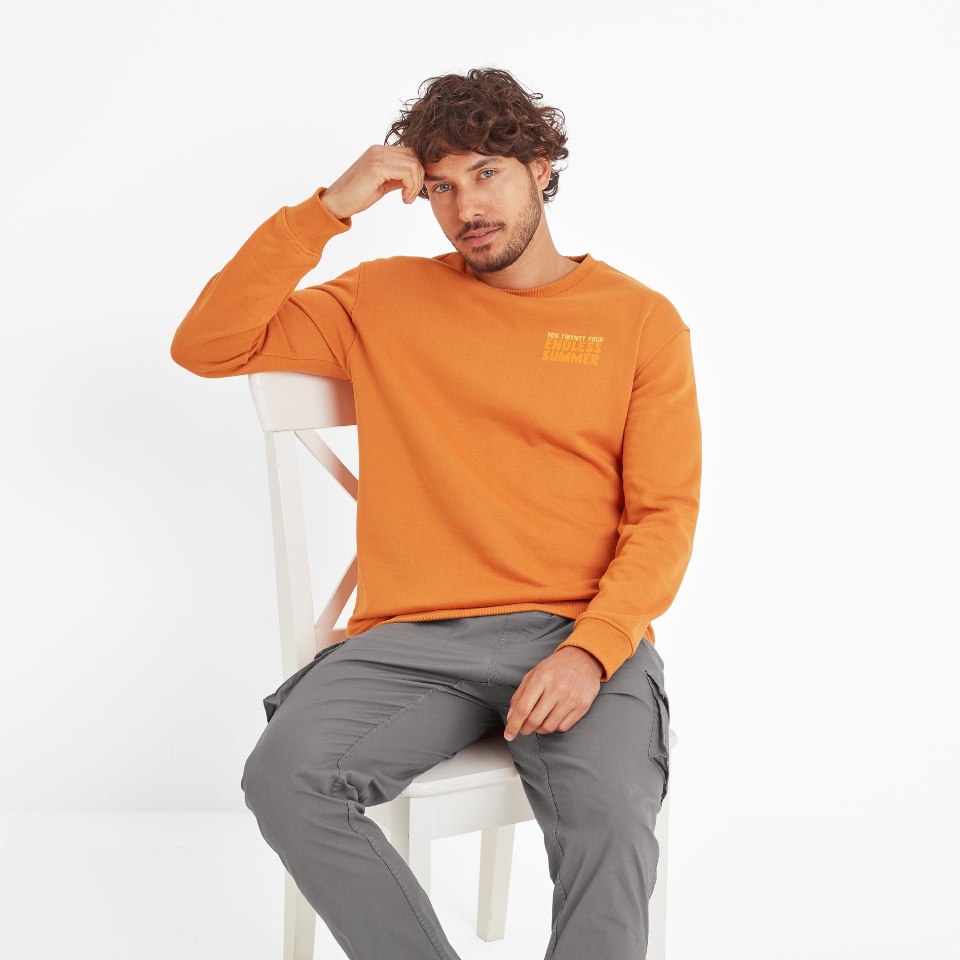 Alaric Mens Supersoft Sweatshirt - Warm Sand
