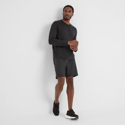 Aller Mens Long Sleeve Performance T-Shirt - Black
