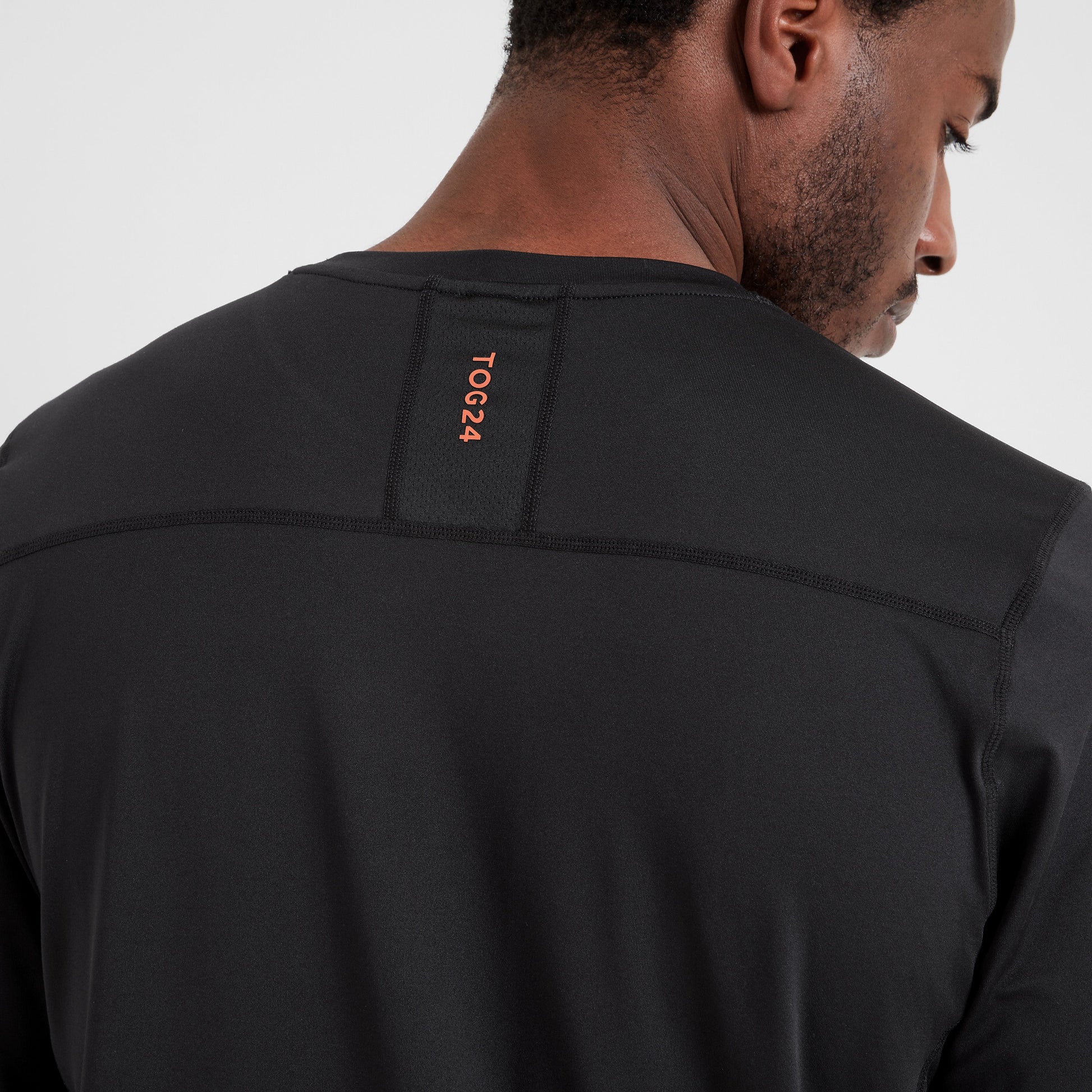 Aller Mens Long Sleeve Performance T-Shirt - Black