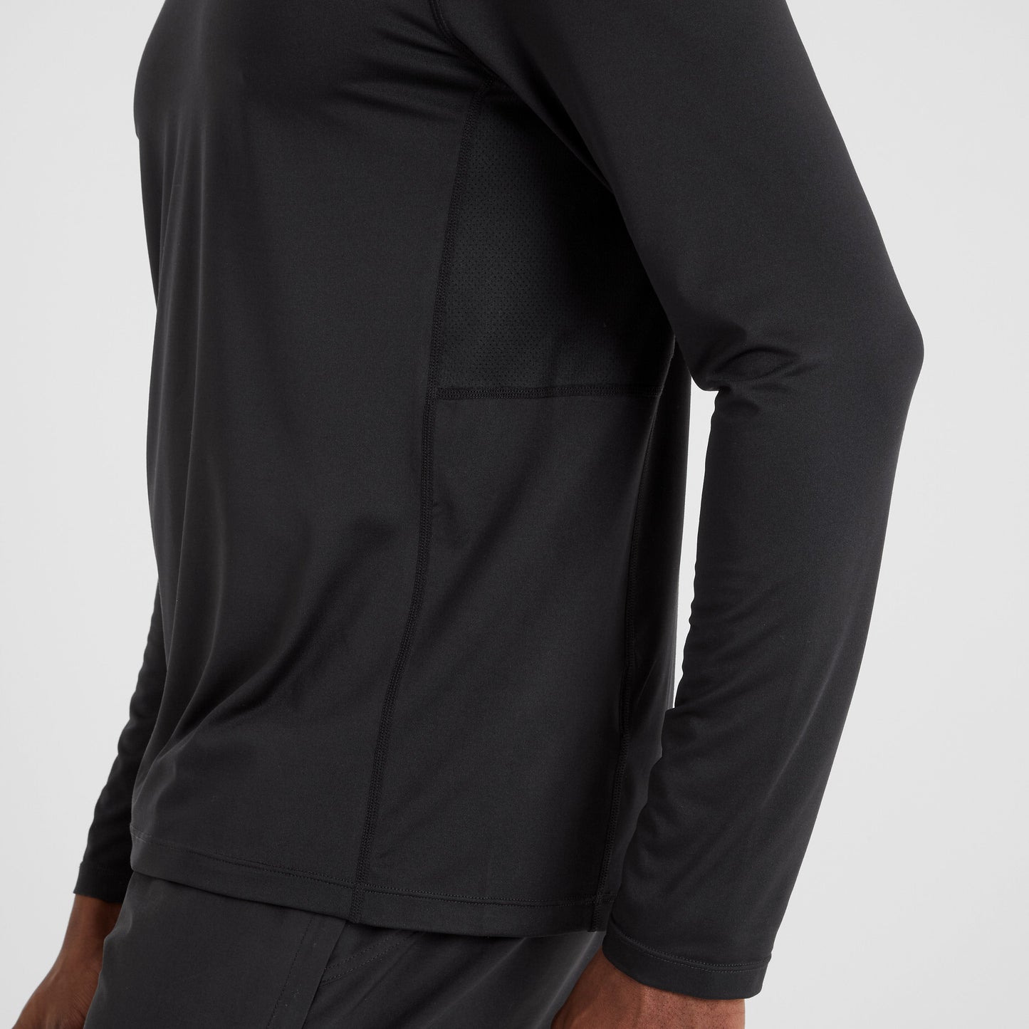Aller Mens Long Sleeve Performance T-Shirt - Black