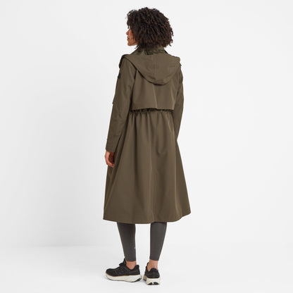 Alva Womens Waterproof Trench Coat - Khaki