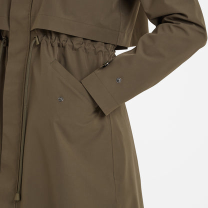Alva Womens Waterproof Trench Coat - Khaki