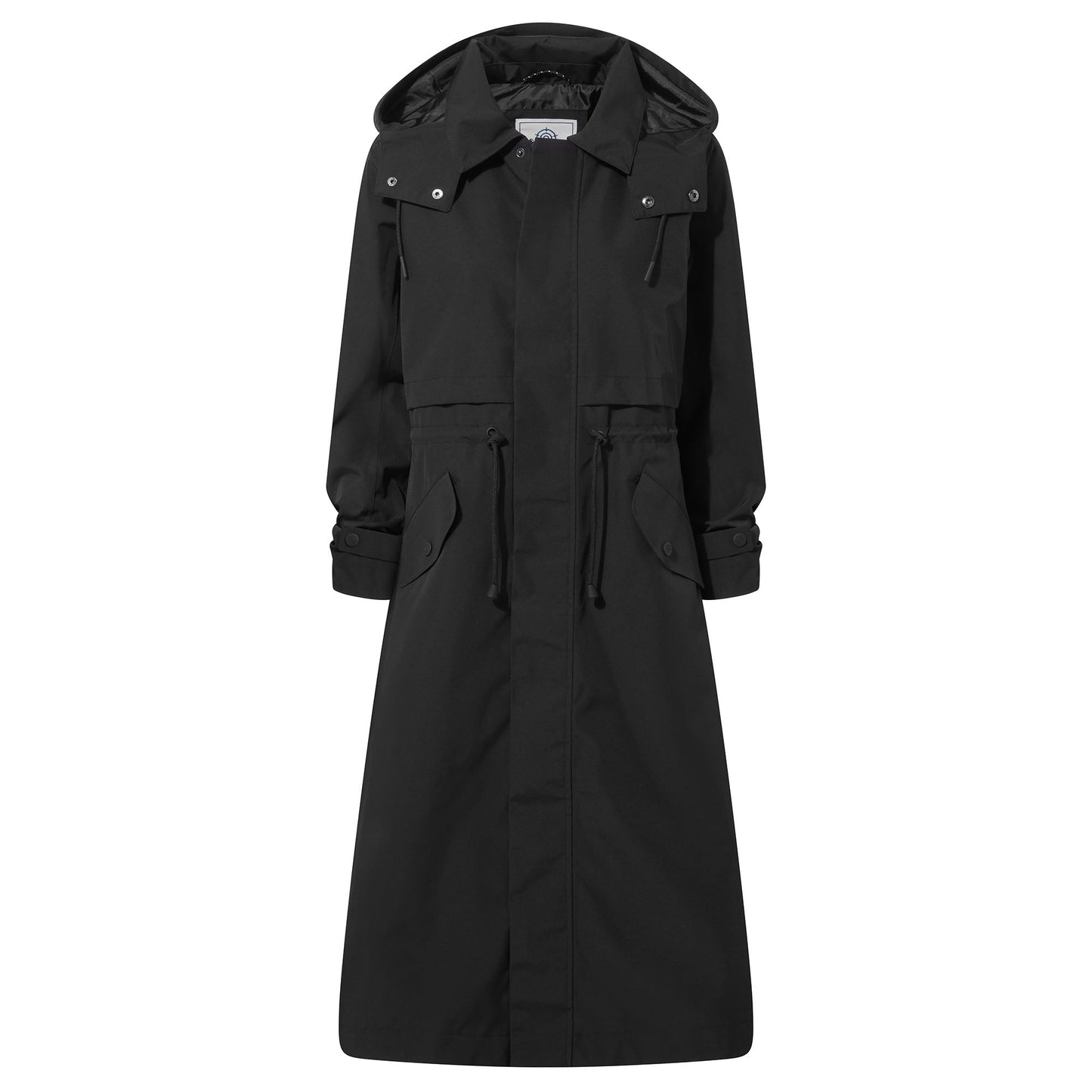 Alva Womens Waterproof Trench Coat - Black