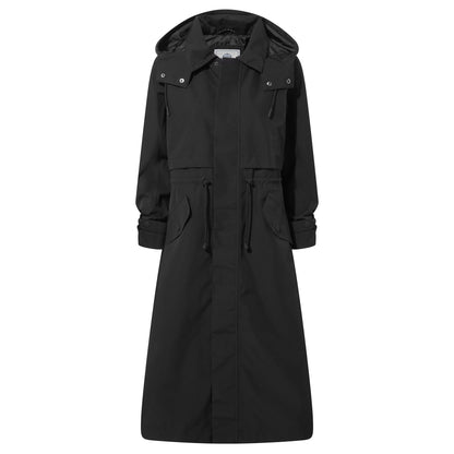 Alva Womens Waterproof Trench Coat - Black