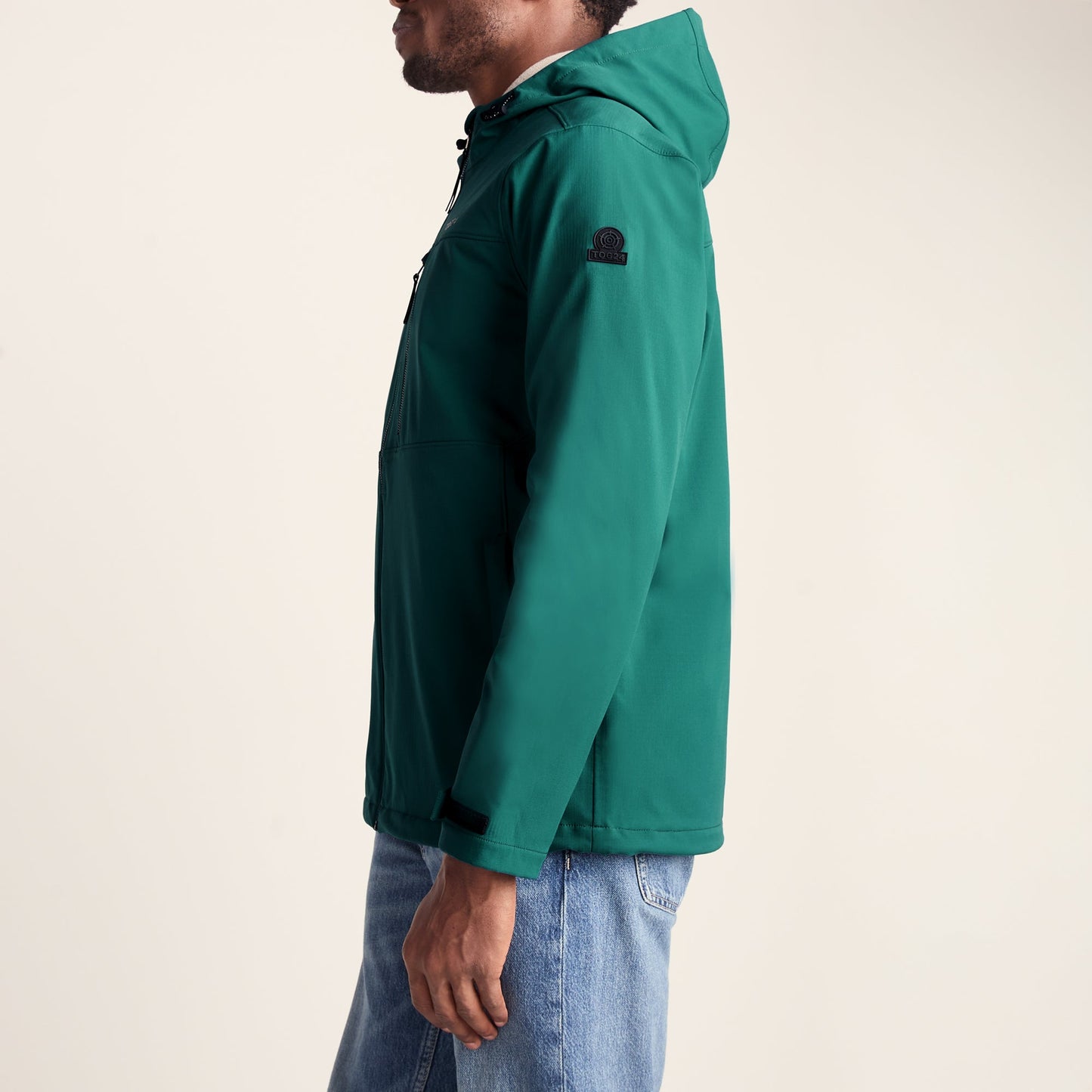Andro Mens Hooded Waterproof Softshell Jacket - Dark Turquoise