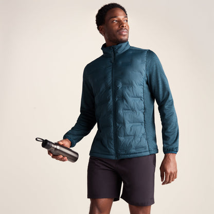 Anick Mens Lightweight Insulated Hybrid Jacket - Inky Blue