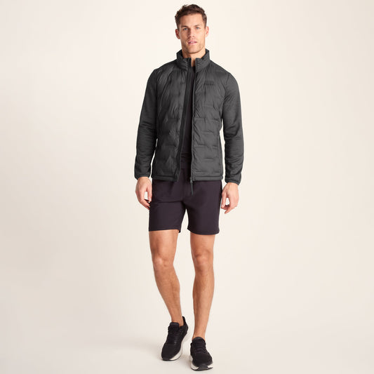 Anick Mens Lightweight Insulated Hybrid Jacket - Deep Slate
