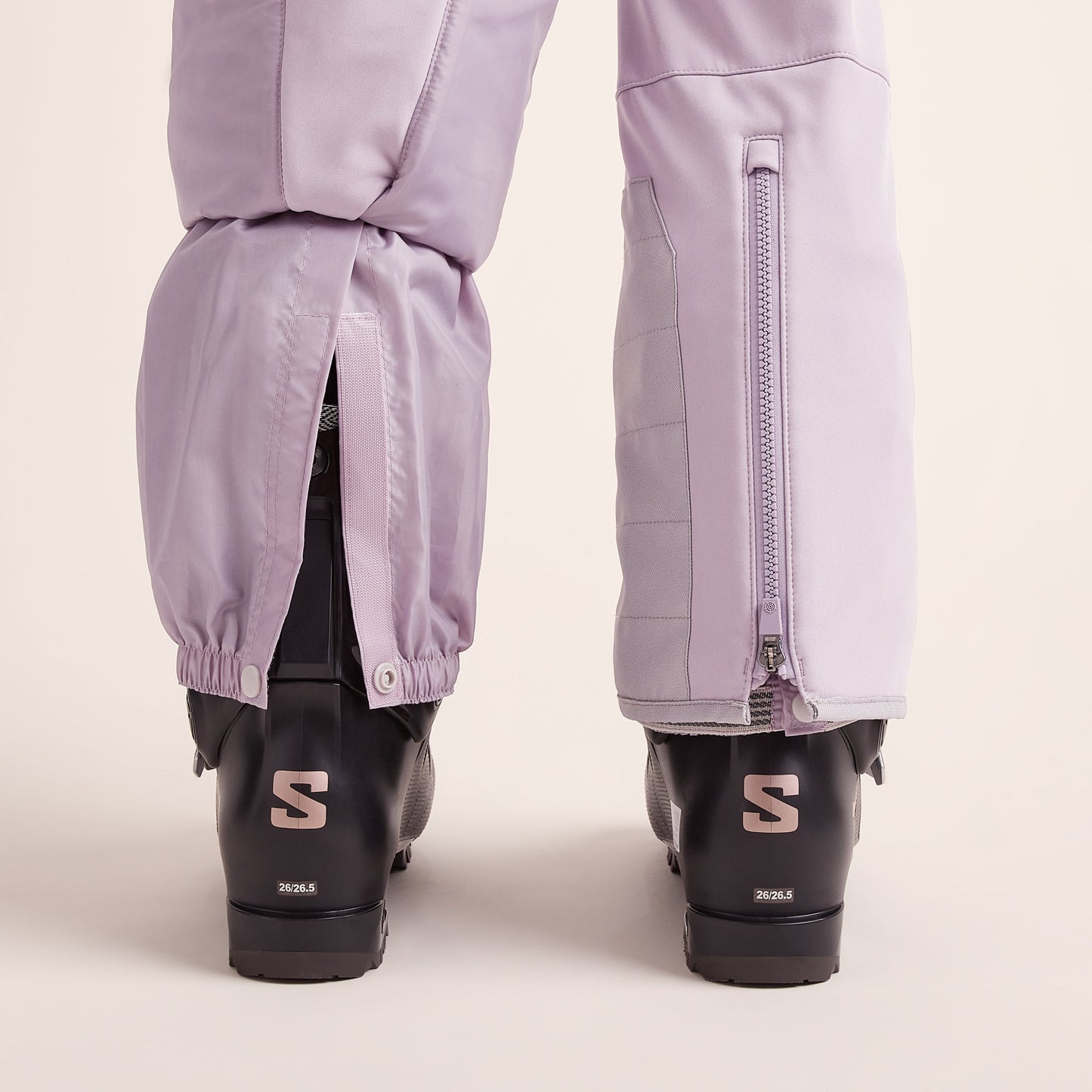 Annecy Womens Softshell Salopettes - Lavender Grey