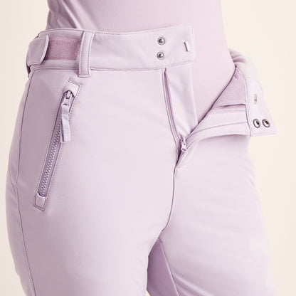 Annecy Womens Softshell Salopettes - Lavender Grey