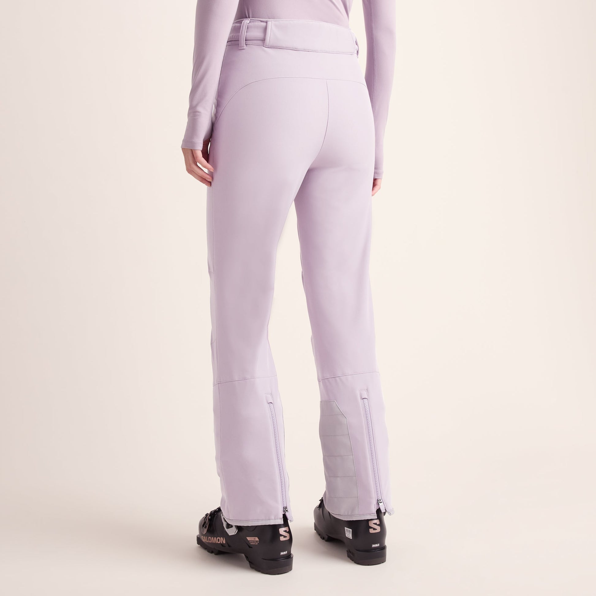 Annecy Womens Softshell Salopettes - Lavender Grey