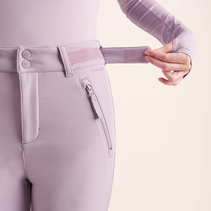 Annecy Womens Softshell Salopettes - Lavender Grey