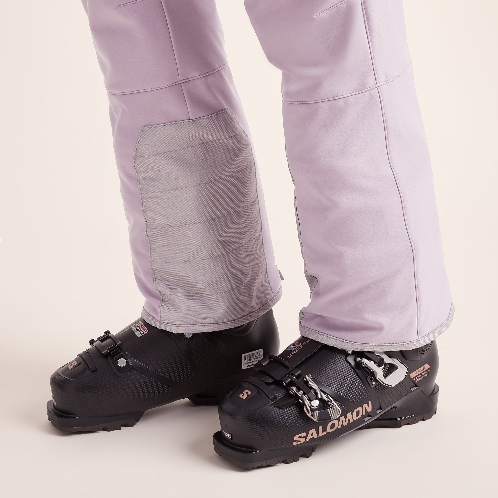 Annecy Womens Softshell Salopettes - Lavender Grey